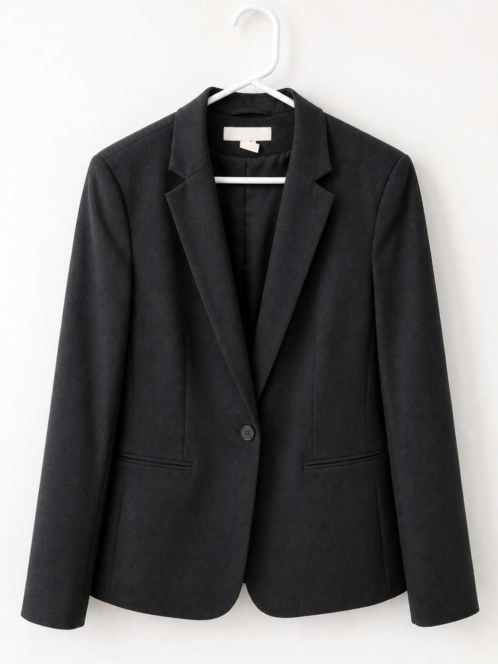 Liz Claiborne Single-Button Women's Blazer In Charcoal Gray